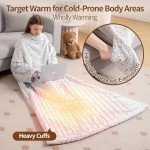 Cozy Bearhug Wearable Heated Blanket with Sleeves