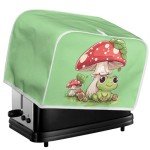 Cute Green Frog Toaster Cover for 4 Slices