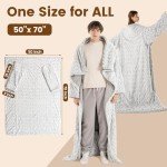 Cozy Bearhug Wearable Heated Blanket with Sleeves