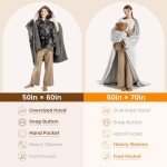 Cozy Bearhug Wearable Heated Blanket with Sleeves