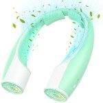 Portable Neck Fan with 4 Speed Cooling - Green