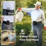 Portable 10000mAh Waist Clip Fan with Flashlight