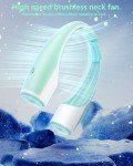 Portable Neck Fan with 4 Speed Cooling - Green
