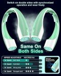 Portable Neck Fan with 4 Speed Cooling - Green