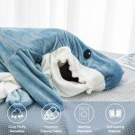 Cozy Shark Blanket Onesie for Adults and Kids