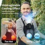 Portable 10000mAh Waist Clip Fan with Flashlight