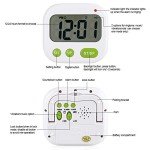 Compact Vibrating Alarm Clock with Music Timer