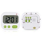 Compact Vibrating Alarm Clock with Music Timer