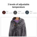 USB Heated Shawl Blanket with 3 Heat Settings