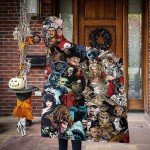 Hooded Halloween Cozy Sherpa Blanket for Adults