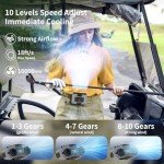 Portable 20000mAh Wearable Clip-On Waist Fan