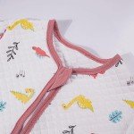 Dinosaur Toddler Sleep Sack with Feet – Pink 3-4T