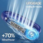 Rechargeable Bladeless Neck Fan with 360° Air Flow