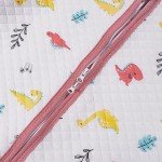 Dinosaur Toddler Sleep Sack with Feet – Pink 3-4T