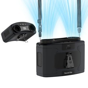 20000mAh Wearable Portable Waist Fan with 10 Speeds