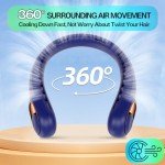 Rechargeable Bladeless Neck Fan with 360° Air Flow