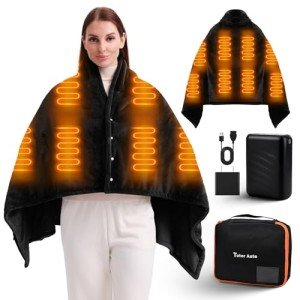 Cordless Electric Heated Blanket with 8 Zones