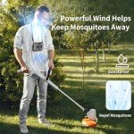 Portable 20000mAh Wearable Clip-On Waist Fan