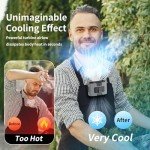 Portable 20000mAh Wearable Clip-On Waist Fan