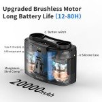 20000mAh Wearable Portable Waist Fan with 10 Speeds