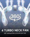 Bladeless 360° Neck Fan with USB Rechargeable Battery