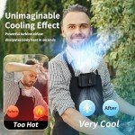 20000mAh Wearable Portable Waist Fan with 10 Speeds