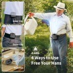 Socool Clip-On Portable Waist Fan with Flashlight