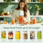 Moriko Mason Jar Vacuum Sealer Kit - Green