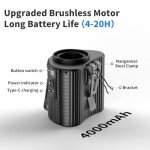 Socool Clip-On Portable Waist Fan with Flashlight