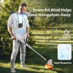 Socool Clip-On Portable Waist Fan with Flashlight