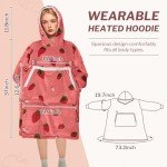 HOMLYNS Cordless Heated Blanket Hoodie with Pockets