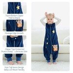 Toddler Sleeping Sack with Feet - Dark Blue Owl
