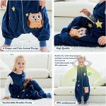 Toddler Sleeping Sack with Feet - Dark Blue Owl