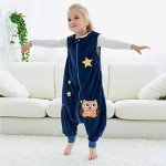 Toddler Sleeping Sack with Feet - Dark Blue Owl