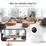 2K Indoor Security Camera with 360° Pan/Tilt