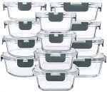 24-Piece Airtight Glass Food Storage Set
