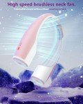 Rohent Portable Neck Fan - Pink, USB Rechargeable