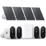 AOSU 2K Solar-Powered Outdoor WiFi Camera Kit
