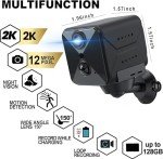 Mini Wireless Indoor Security Camera with 100 Days Battery