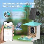 isYoung Smart Solar Bird Feeder Camera