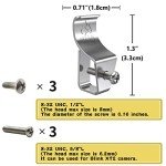 Heavy Duty Vinyl Siding Screws Clips - 6 Pack