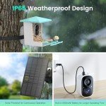 isYoung Smart Solar Bird Feeder Camera