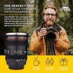Camera Lens Coffee Mug with Lids and Spoon