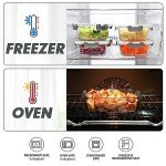 VERONES 24-Piece Airtight Glass Storage Container Set