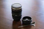 Camera Lens Coffee Mug with Lids and Spoon