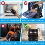 Insulated Travel Coffee Mug with Lid - 300ml Black