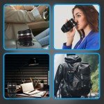 Insulated Travel Coffee Mug with Lid - 300ml Black