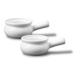 Set of 2 Stain-Resistant Porcelain Soup Bowls