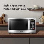 Toshiba 0.9 Cu Ft Microwave Oven, Stainless Steel