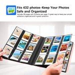 Pink 432-Pocket Photo Album for Instant Cameras